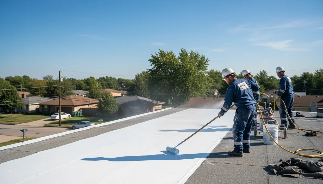 Commercial roof coating in Apple Springs, TX near me